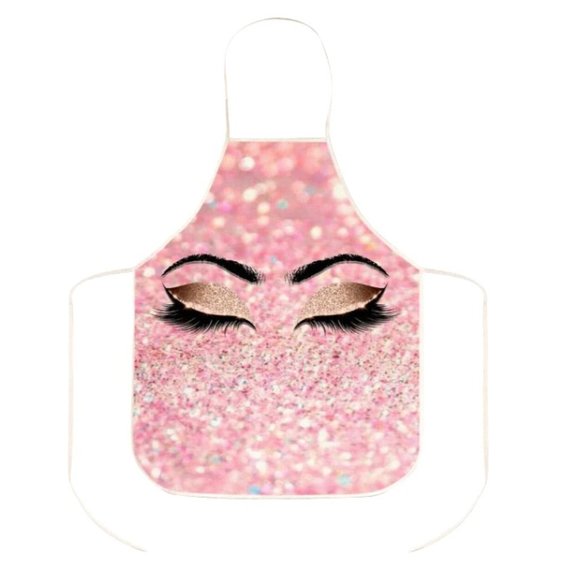 EYELASH PRINT APRON - Picture 1 of 3